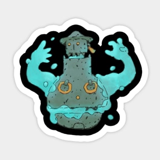 Ghost in an urn Sticker